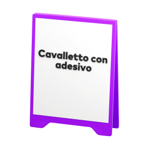 Cavalletto con adesivo