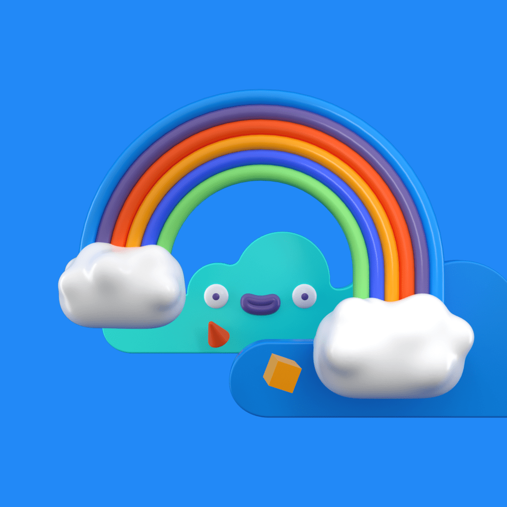 Nuvole di arcobaleno